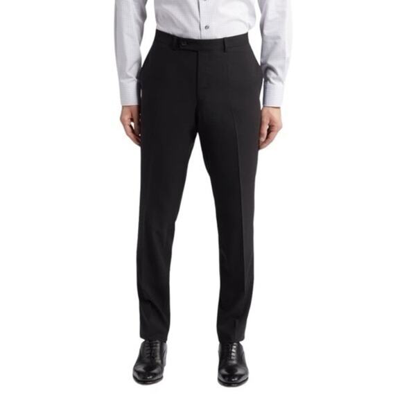 Ted Baker London dress pants men’s size 40R black 100% wool made in Italy - Picture 1 of 5